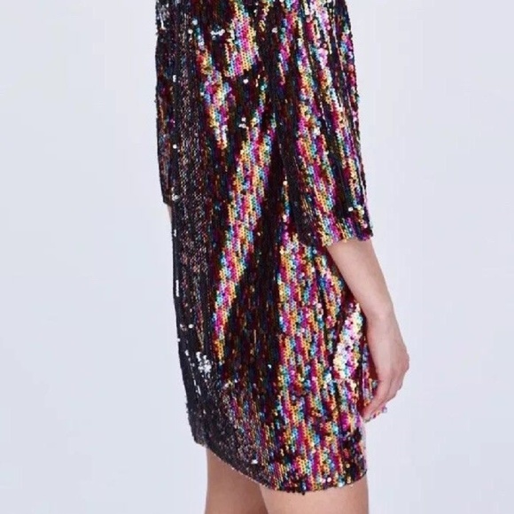 Zara Basic Collection Multi Color Mini Sequinned - Picture 7 of 8